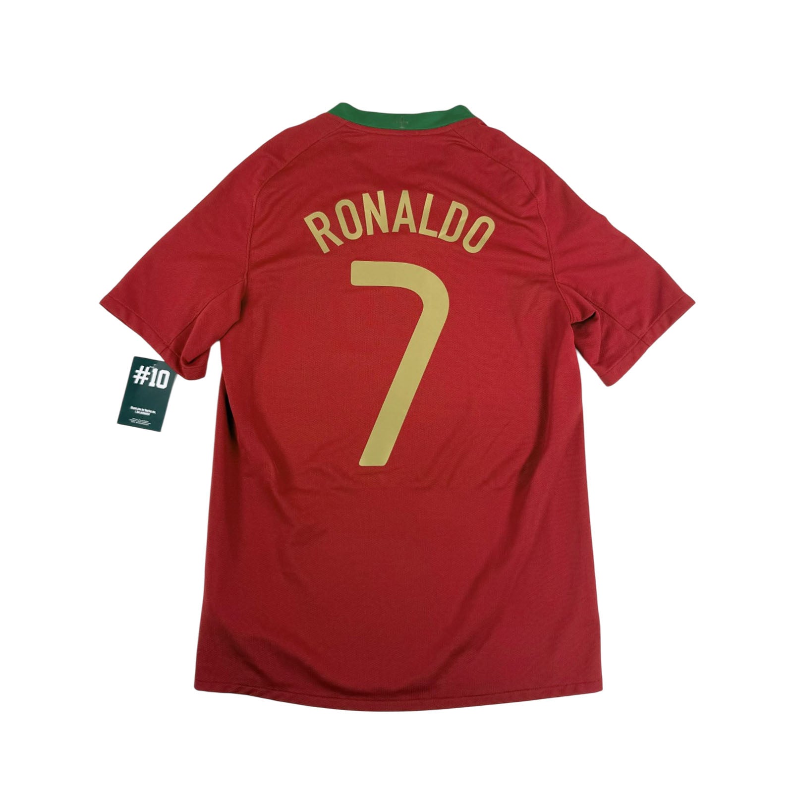 PORTUGAL 2008/10 HOME SHIRT - #7 RONALDO (SIZE S)