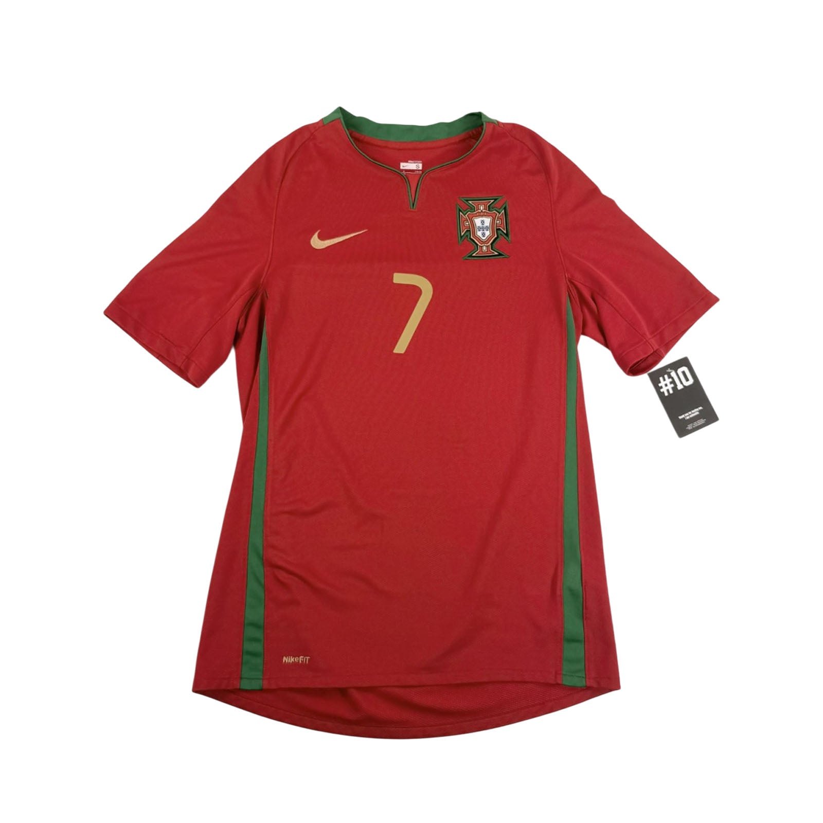 PORTUGAL 2008/10 HOME SHIRT - #7 RONALDO (SIZE S)