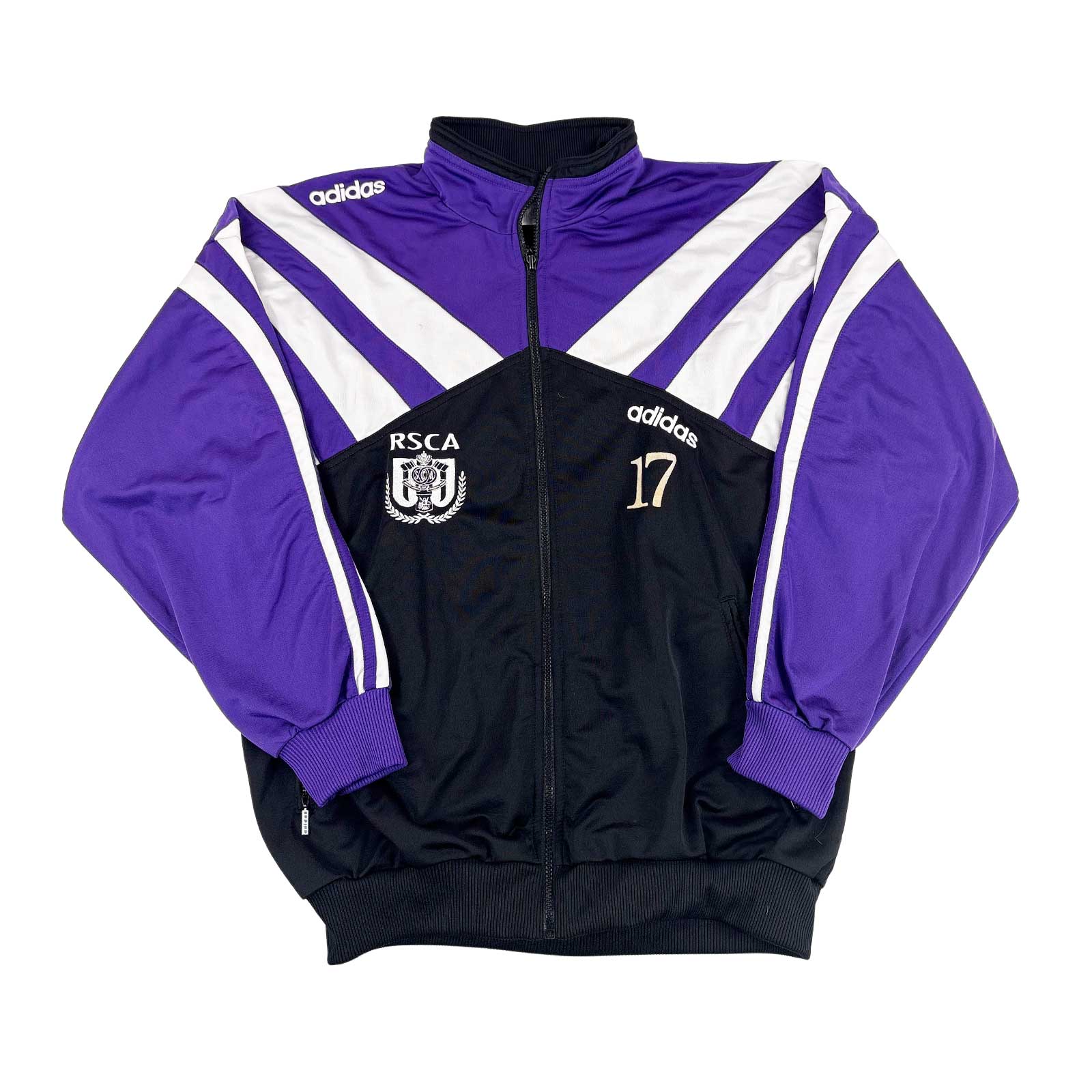 RSC ANDERLECHT 1996/97 TRAINING JACKET - PLAYER ISSUE #17 (SIZE L)