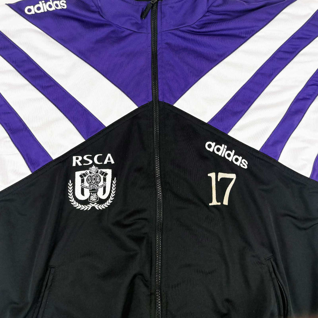 RSC ANDERLECHT 1992/93 TRAINING JACKET- PLAYER ISSUE #17 (SIZE L)