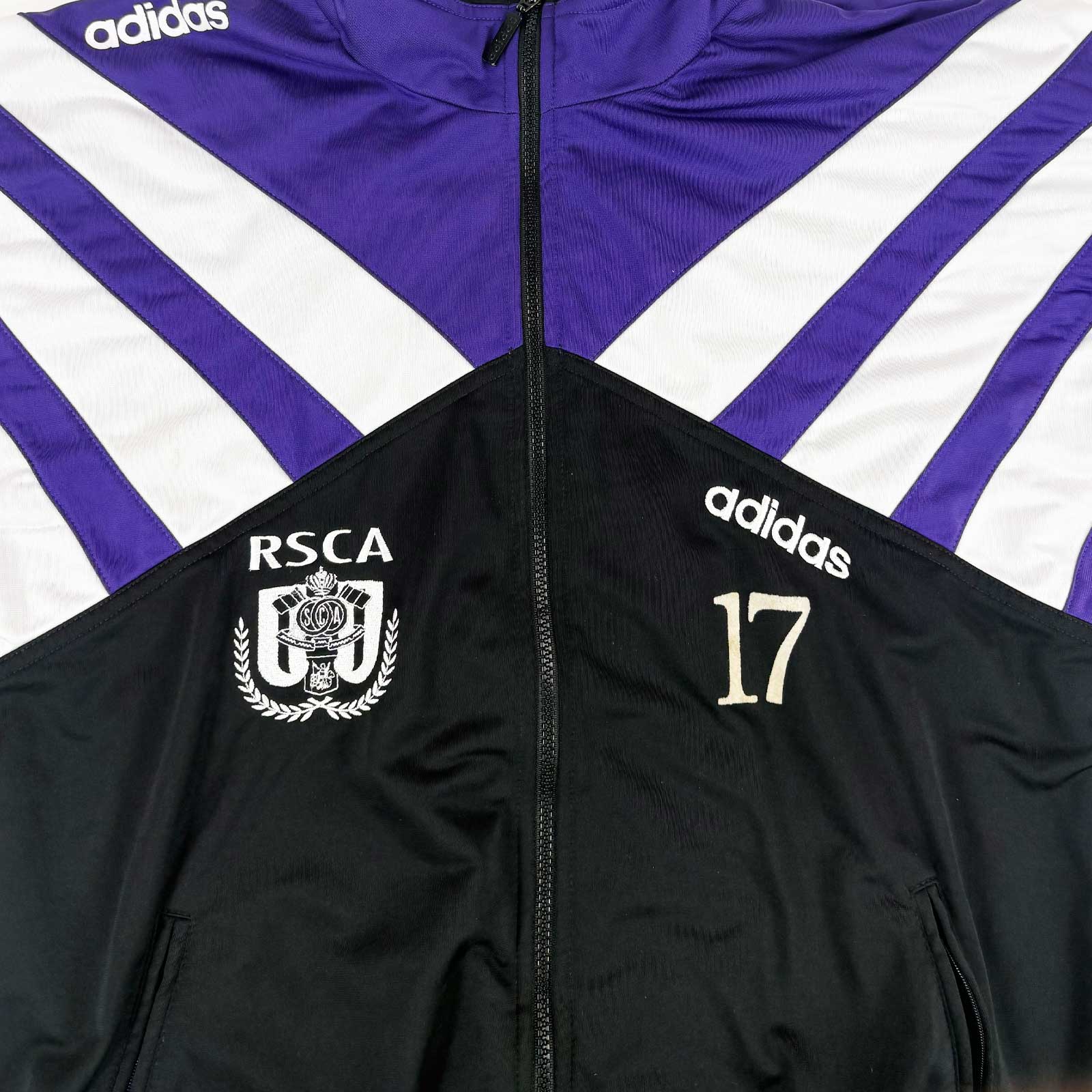 RSC ANDERLECHT 1992/93 TRAINING JACKET- PLAYER ISSUE #17 (SIZE L)