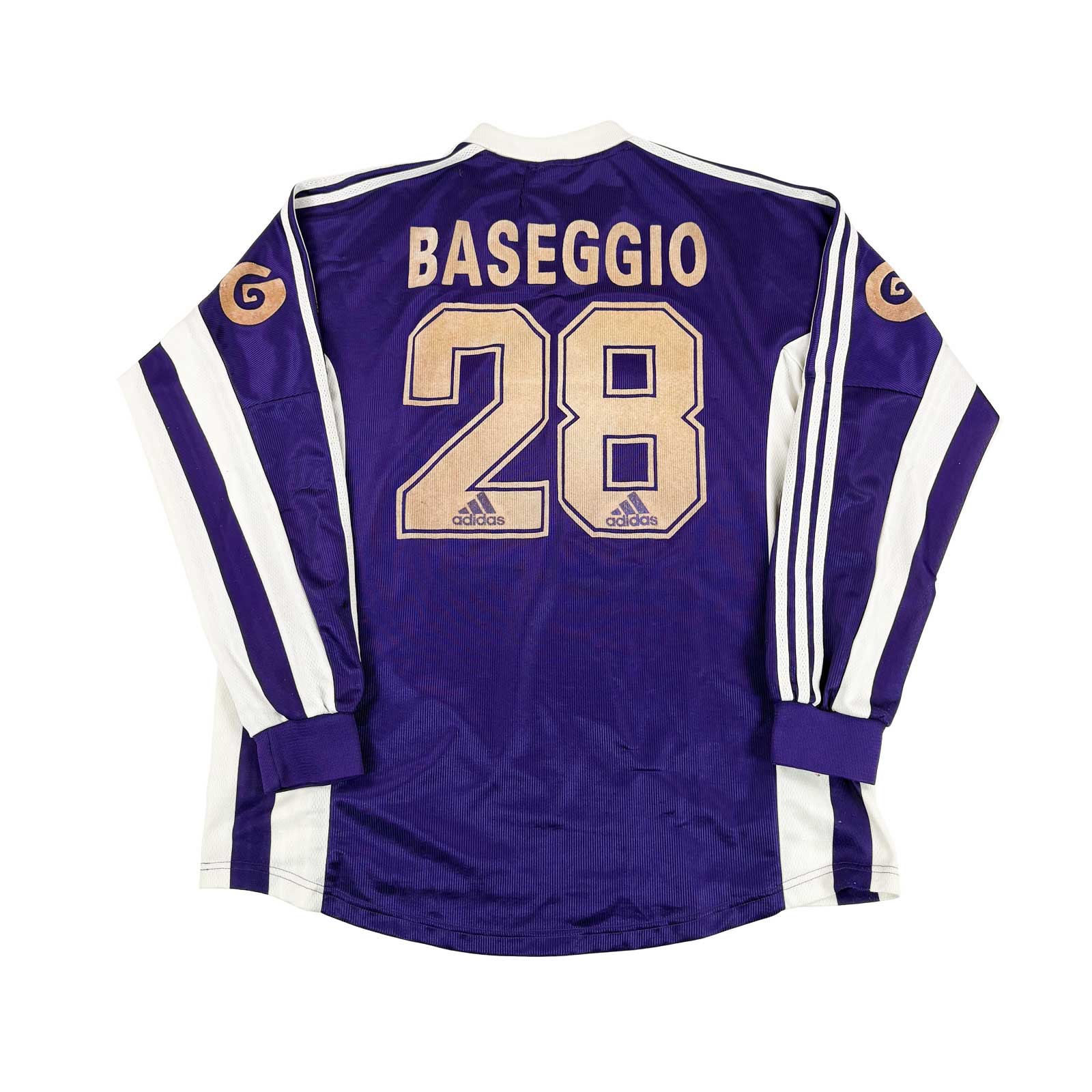 RSC ANDERLECHT 1998/99 AWAY SHIRT - #28 BASEGGIO