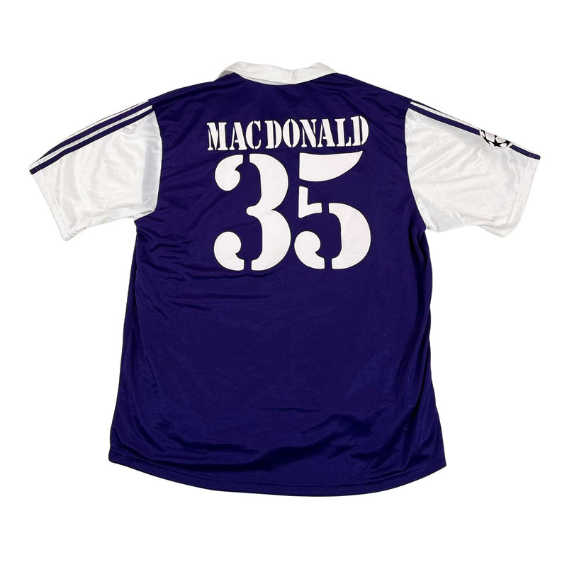 RSC ANDERLECHT 2003/04 AWAY SHIRT - MATCHWORN/ISSUED CHAMPIONS LEAGUE #35 MACDONALD