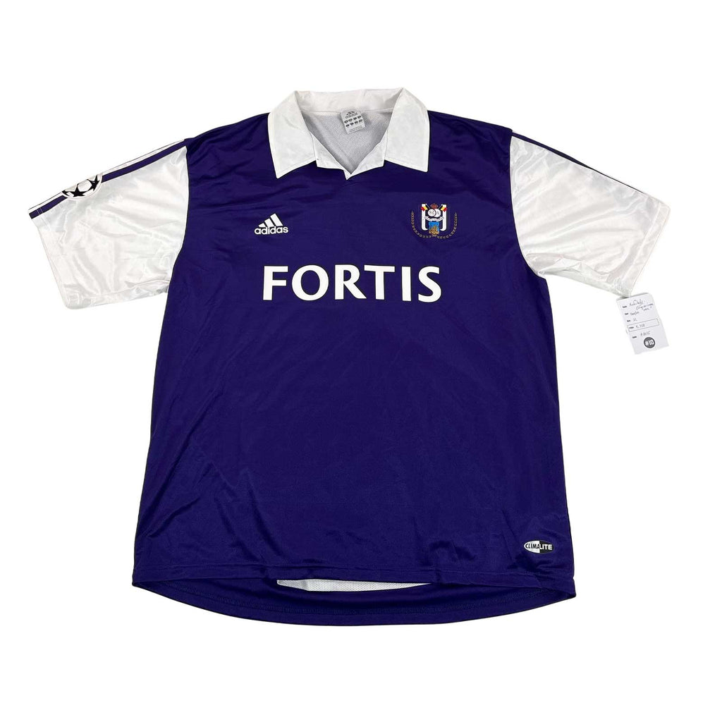 RSC ANDERLECHT 2003/04 AWAY SHIRT - MATCHWORN/ISSUED CHAMPIONS LEAGUE #35 MACDONALD