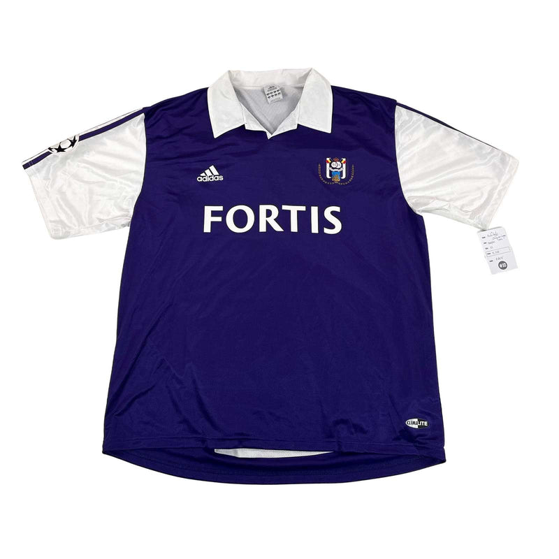 RSC ANDERLECHT 2003/04 AWAY SHIRT - MATCHWORN/ISSUED CHAMPIONS LEAGUE #35 MACDONALD