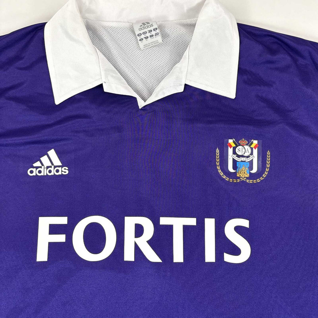RSC ANDERLECHT 2003/04 AWAY SHIRT - MATCHWORN/ISSUED CHAMPIONS LEAGUE #35 MACDONALD (SIZE XL)