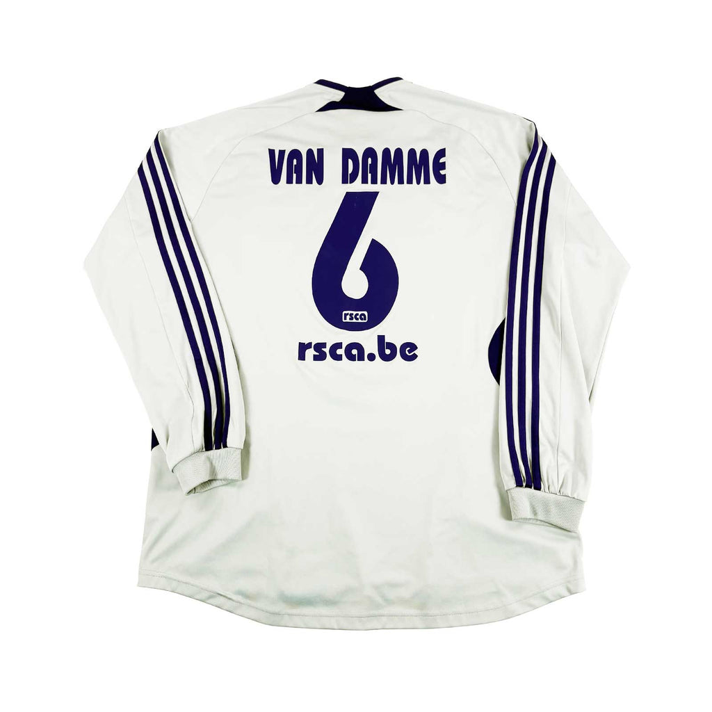RSC ANDERLECHT 2007/08 AWAY SHIRT - #6 VAN DAMME