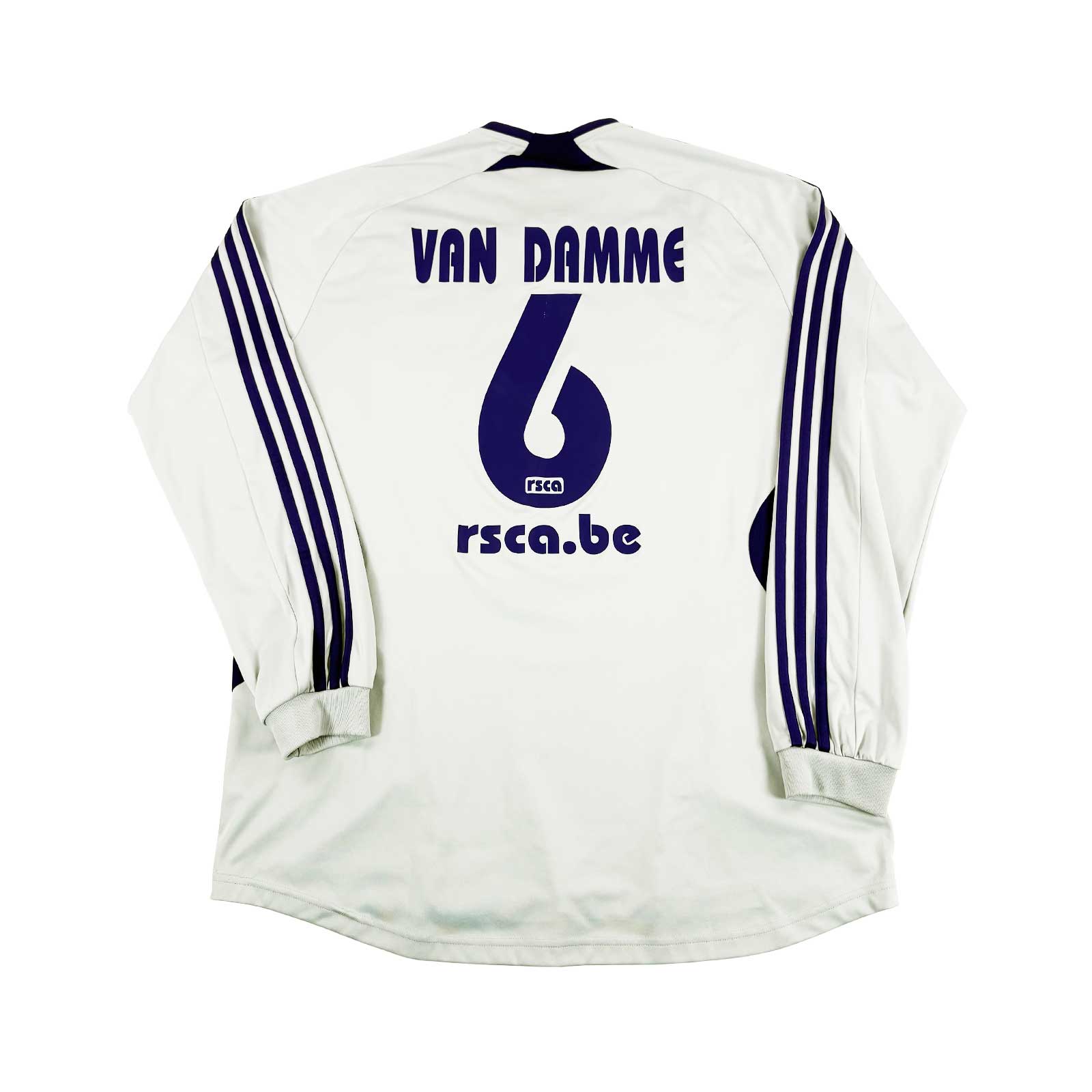 RSC ANDERLECHT 2007/08 AWAY SHIRT - #6 VAN DAMME