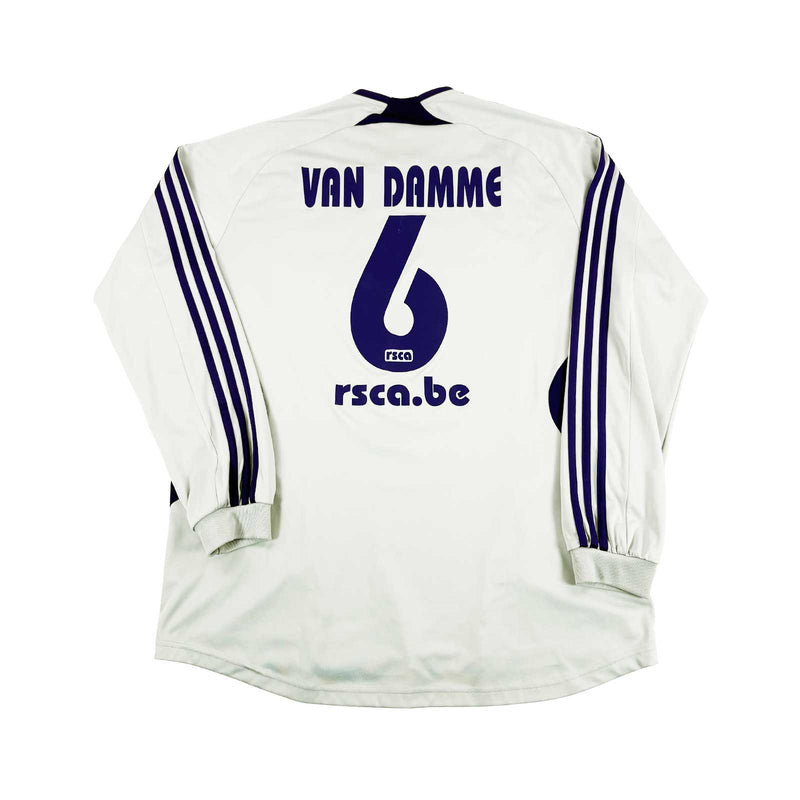 RSC ANDERLECHT 2007/08 AWAY SHIRT - #6 VAN DAMME