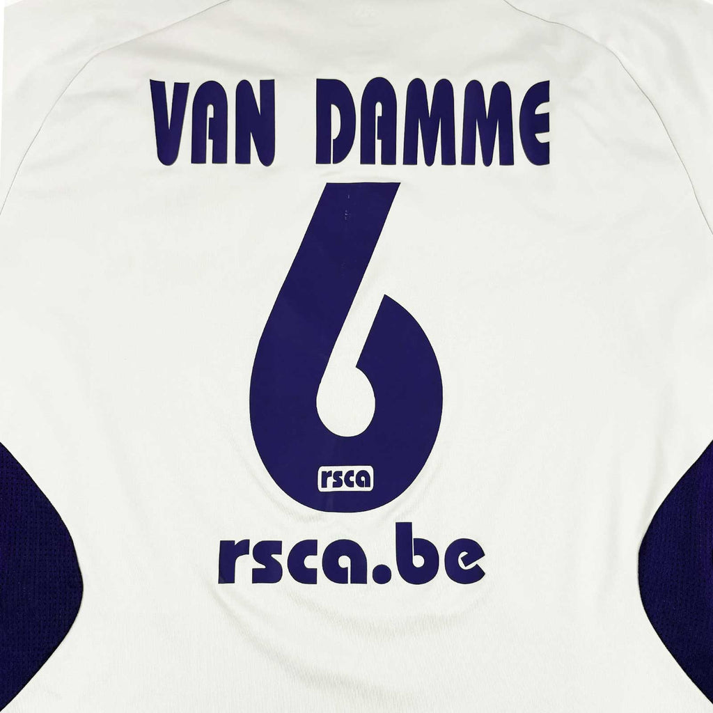RSC ANDERLECHT 2007/08 AWAY SHIRT - #6 VAN DAMME (