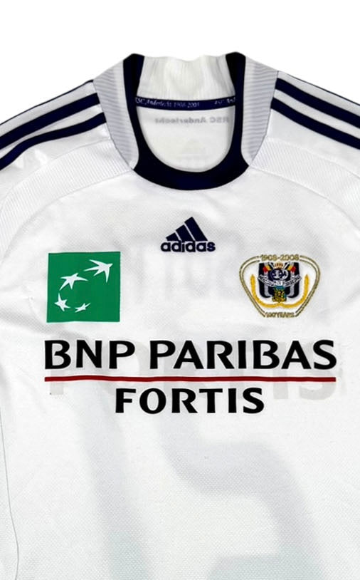 RSC ANDERLECHT 2009 10 HOME SHIRT 21 DE SUTTER Front Detail