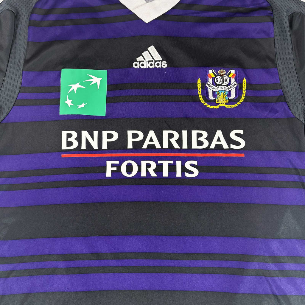 RSC ANDERLECHT 2010/11 AWAY SHIRT - SIGNED #21 DE SUTTER 