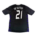 RSC ANDERLECHT 2010/11 AWAY SHIRT - SIGNED #21 DE SUTTER 