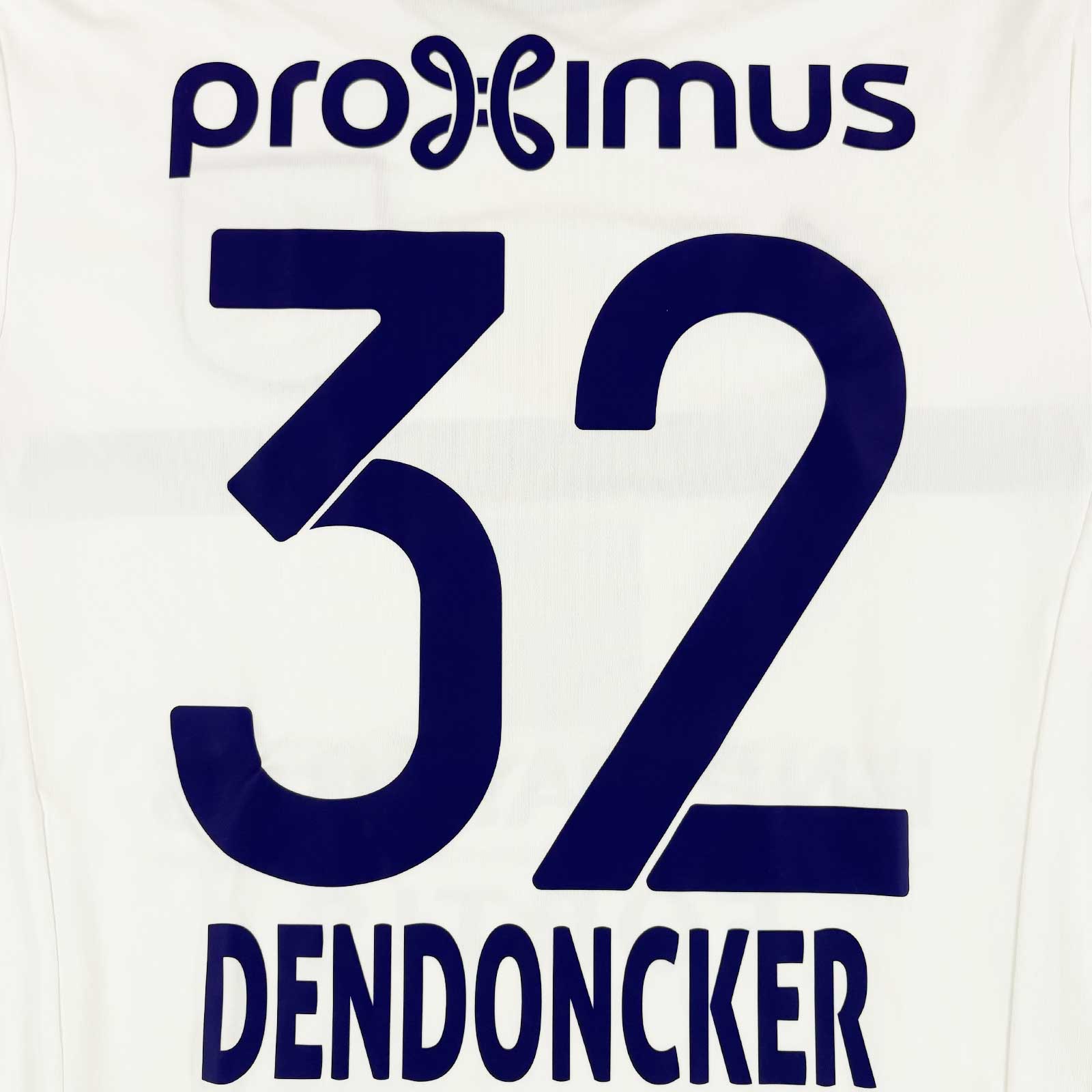 RSC ANDERLECHT 2016/17 AWAY SHIRT - MATCHWORN/ISSUED #32 DENDONCKER
