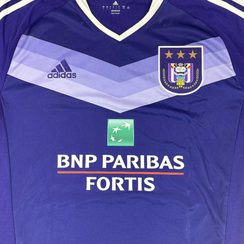 RSC ANDERLECHT 2016/17 HOME SHIRT - SIGNED #32 DENDONCKER