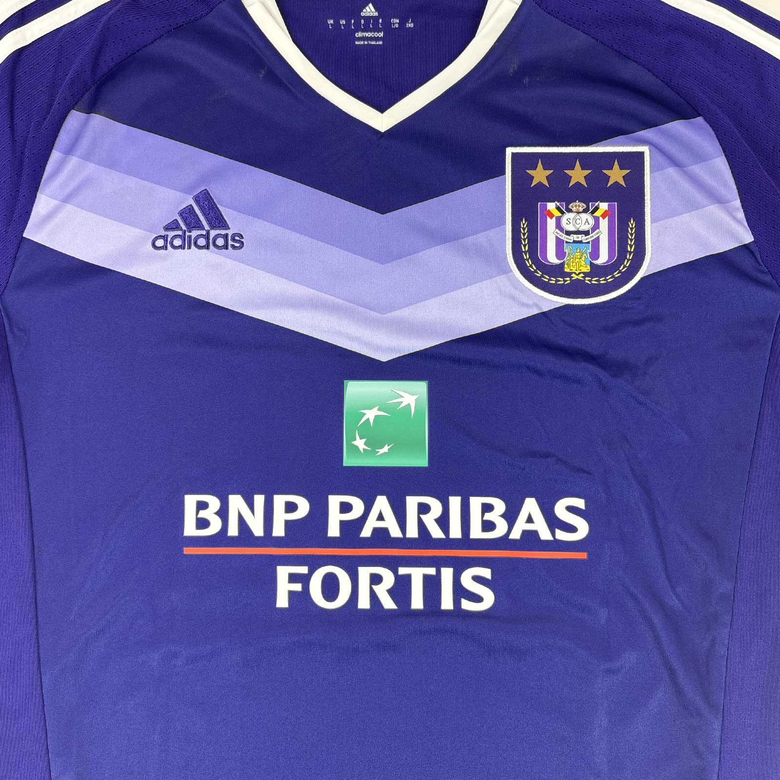 RSC ANDERLECHT 2016/17 HOME SHIRT - SIGNED #32 DENDONCKER