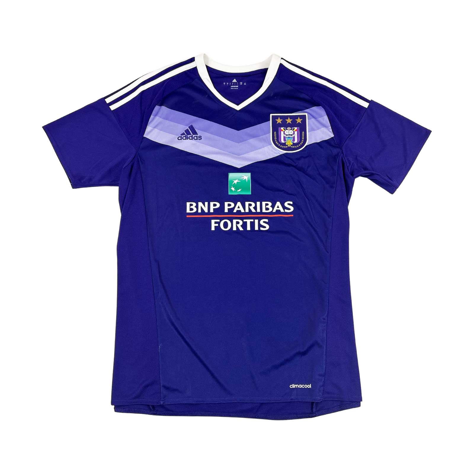 RSC ANDERLECHT 2016/17 HOME SHIRT - SIGNED #32 DENDONCKER
