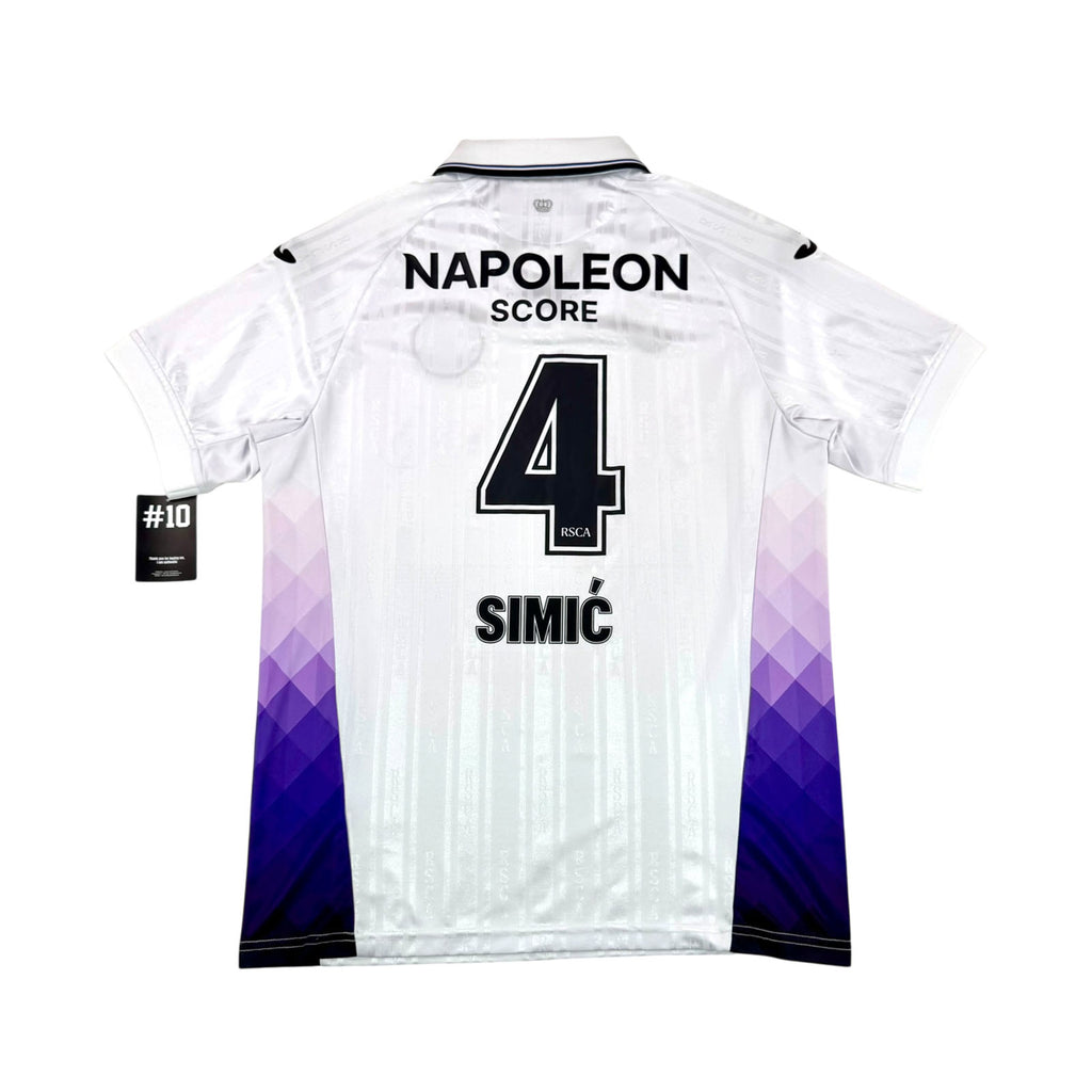 RSC ANDERLECHT 2025/26 AWAY SHIRT - #4 SIMIC 