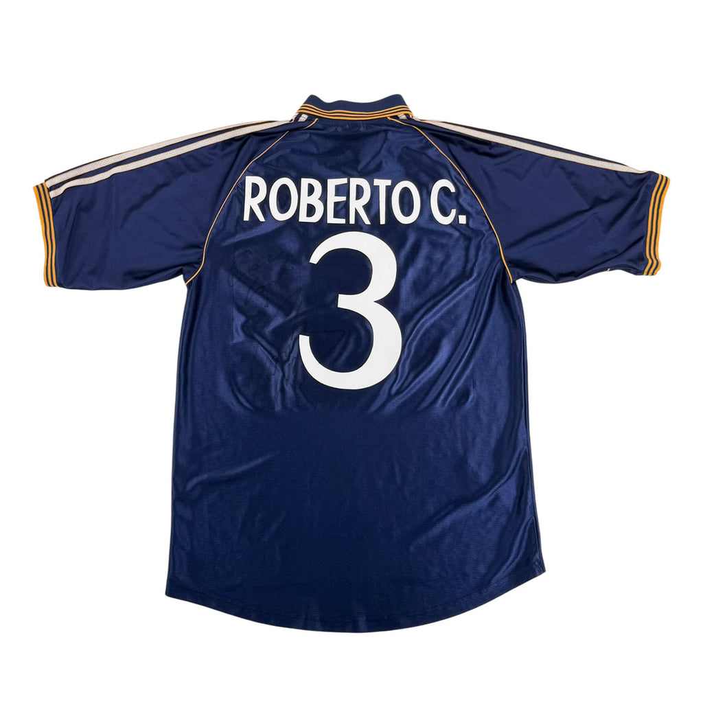 REAL MADRID 1998/99 THIRD SHIRT - SIGNED #3 ROBERTO CARLOS