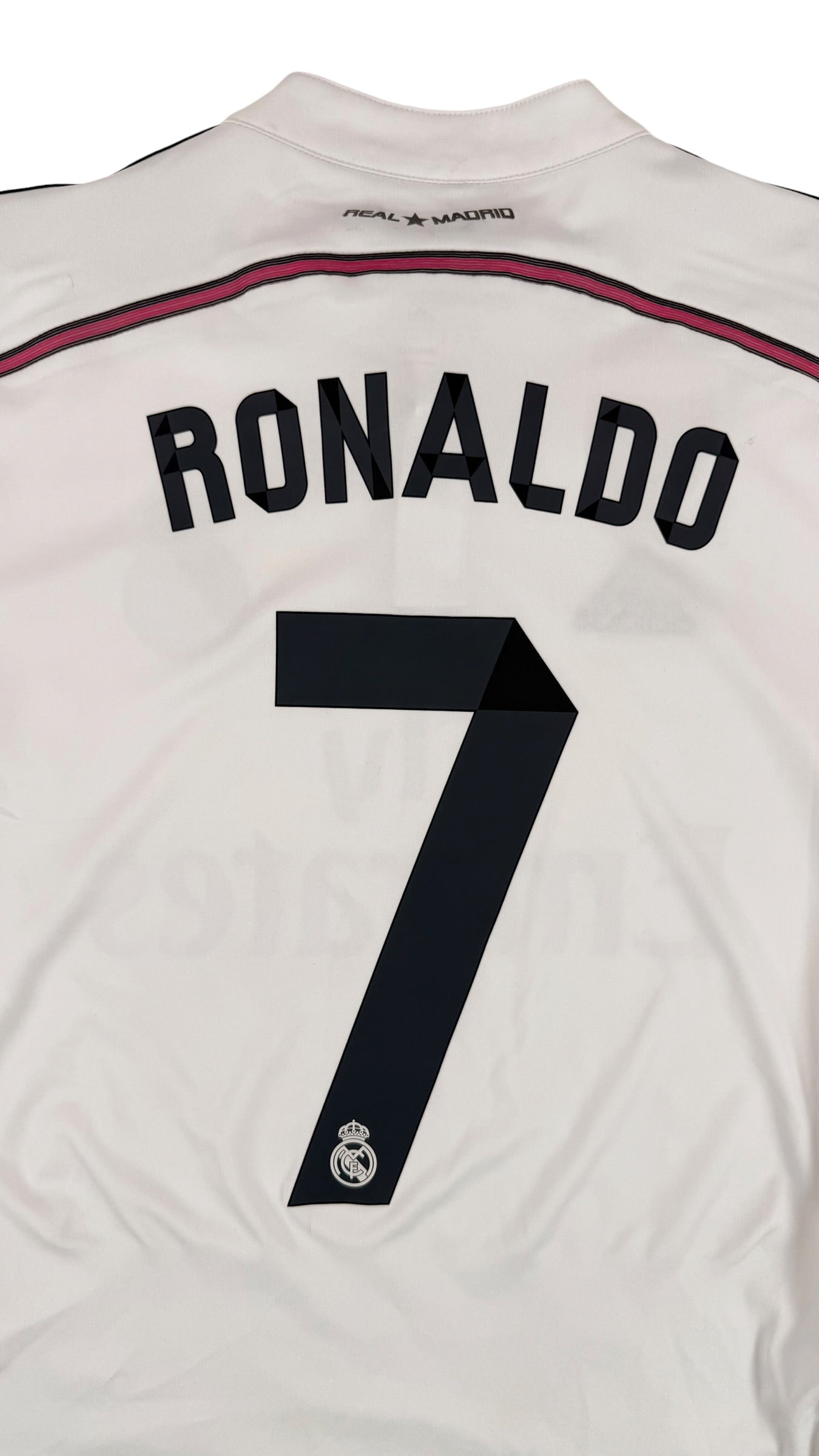 REAL MADRID 2014/15 HOME SHIRT - #7 RONALDO (SIZE S)