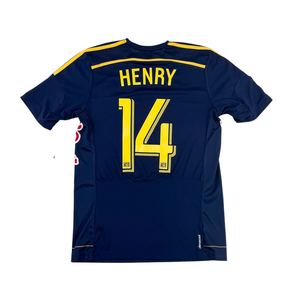 RED BULL NEW YORK 2014 AWAY SHIRT - #14 HENRY (SIZE S)