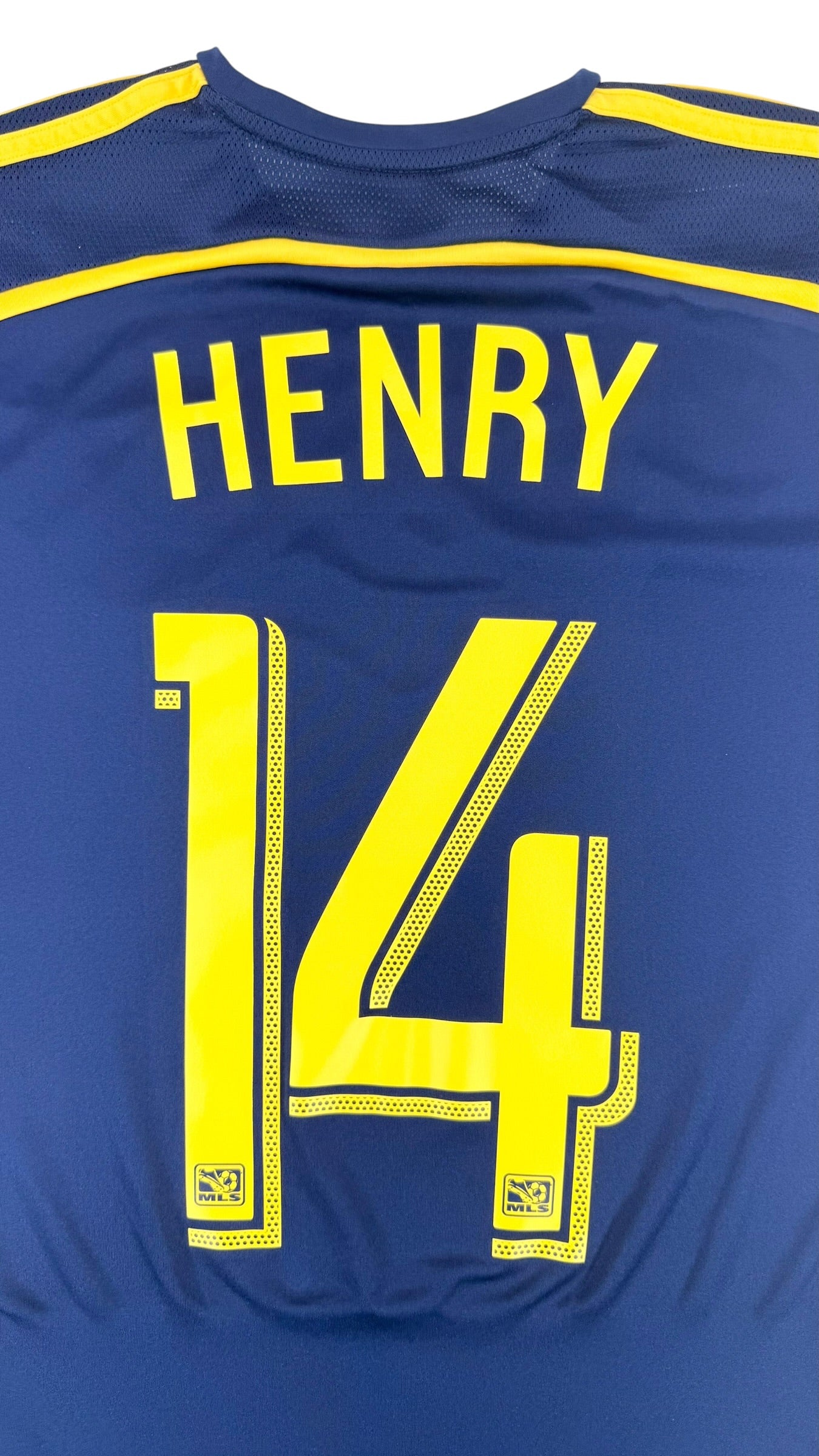RED BULL NEW YORK 2014 AWAY SHIRT - #14 HENRY (SIZE S)