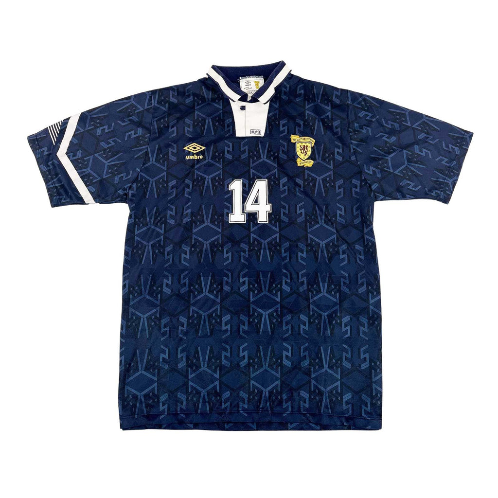 SCOTLAND 1991/94 HOME SHIRT - #14 GALLACHER 