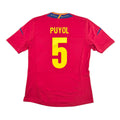 SPAIN 2012 HOME SHIRT - #5 PUYOL 