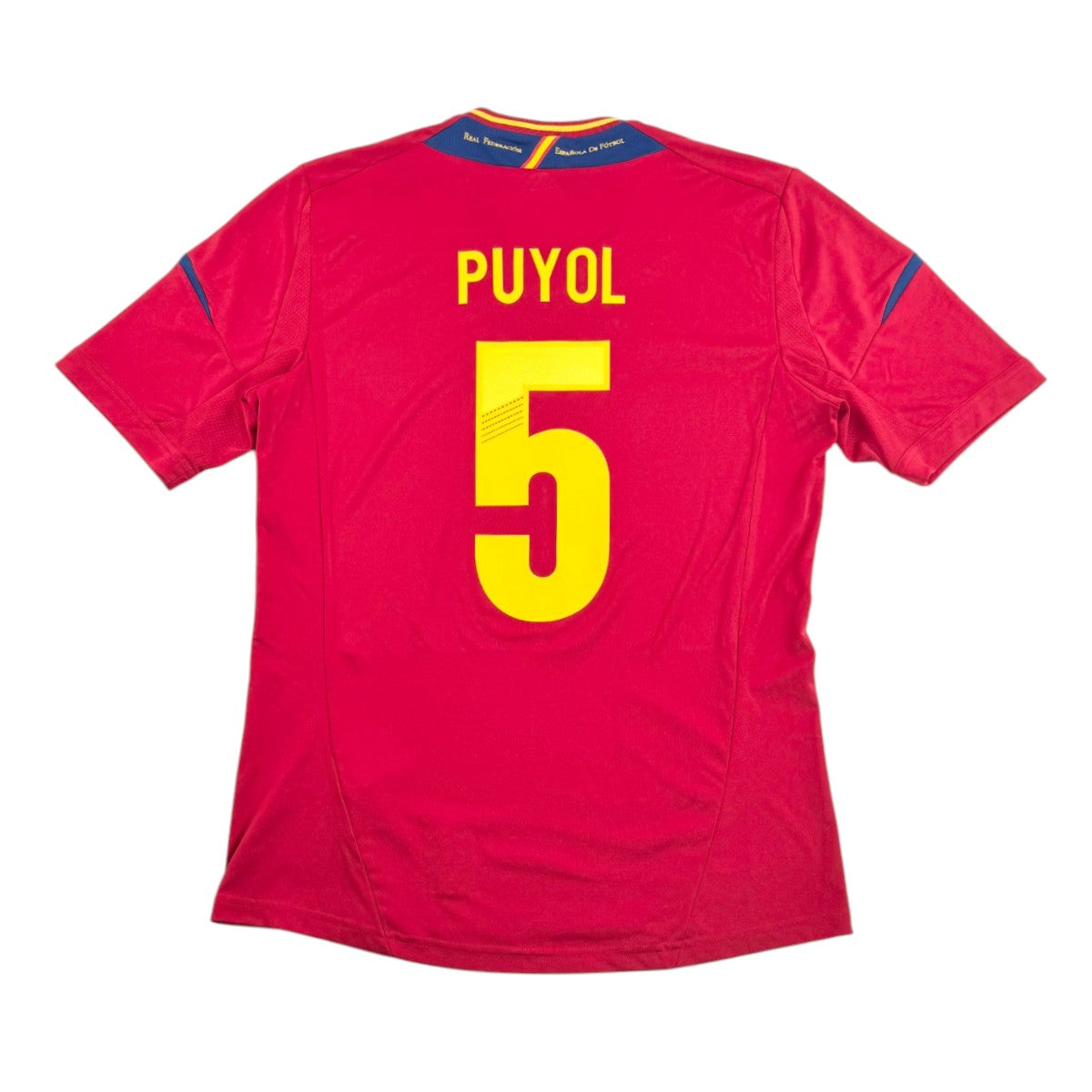 SPAIN 2012 HOME SHIRT - #5 PUYOL 