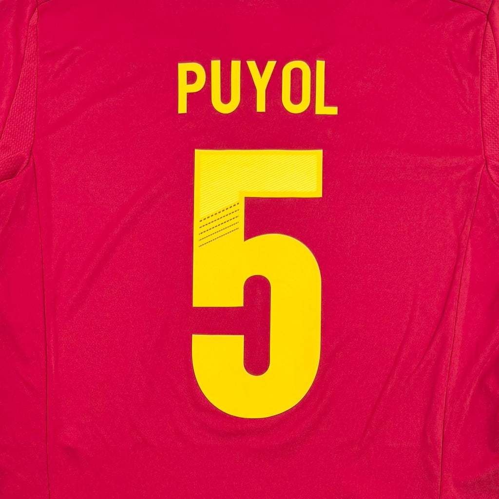 SPAIN 2012 HOME SHIRT - #5 PUYOL