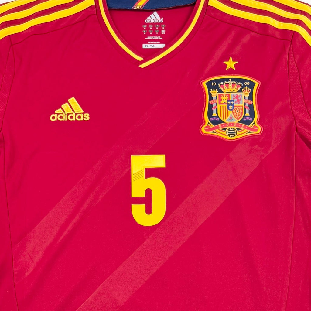 SPAIN 2012 HOME SHIRT - #5 PUYOL 