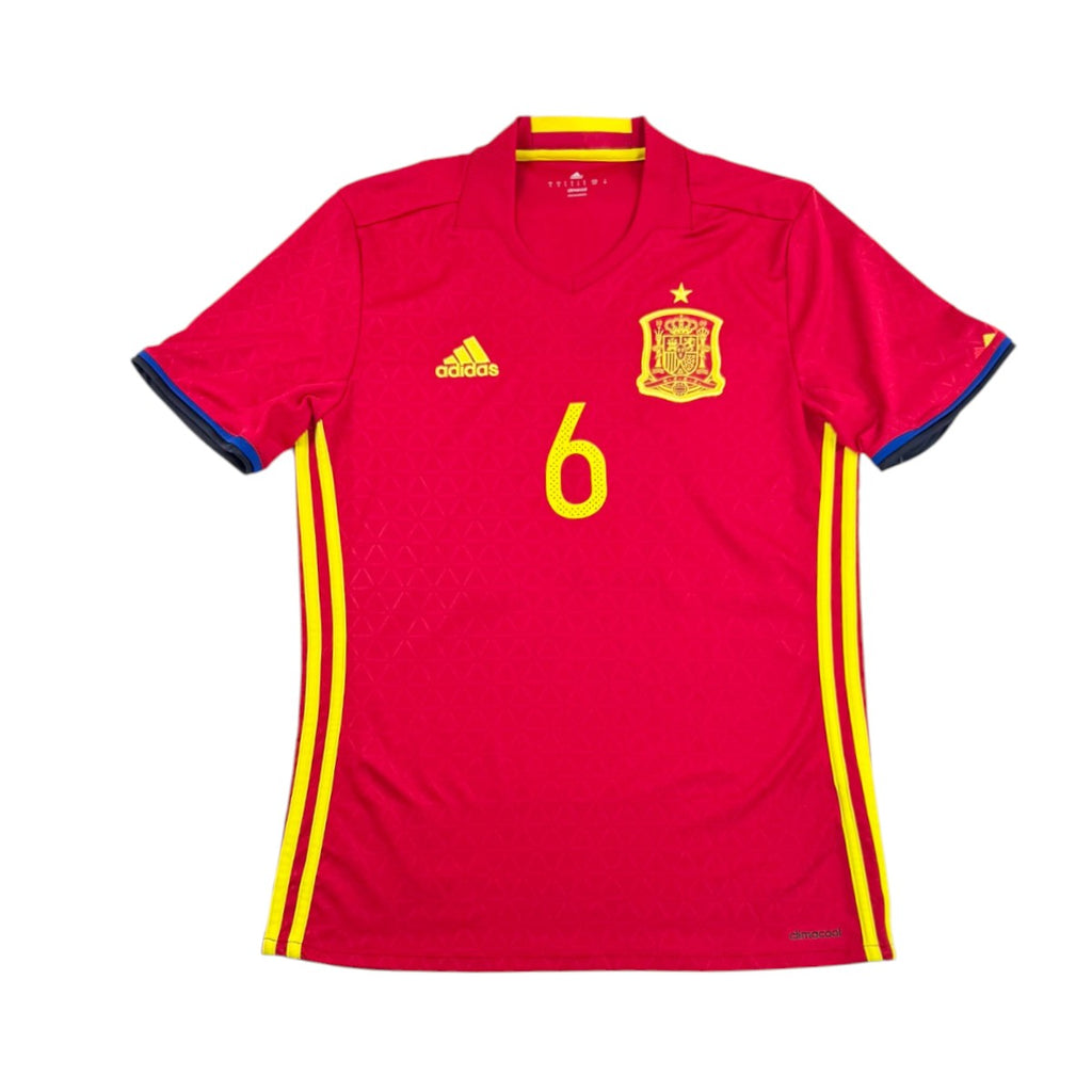 SPAIN 2016/17 HOME SHIRT - #6 INIESTA