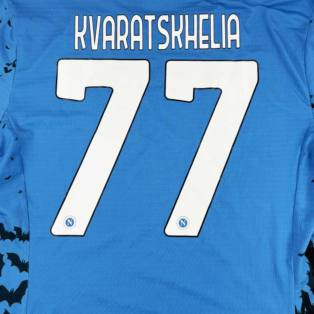 SSC NAPOLI 2022/23 HALLOWEEN SHIRT - #77 KVARATSKHELIA