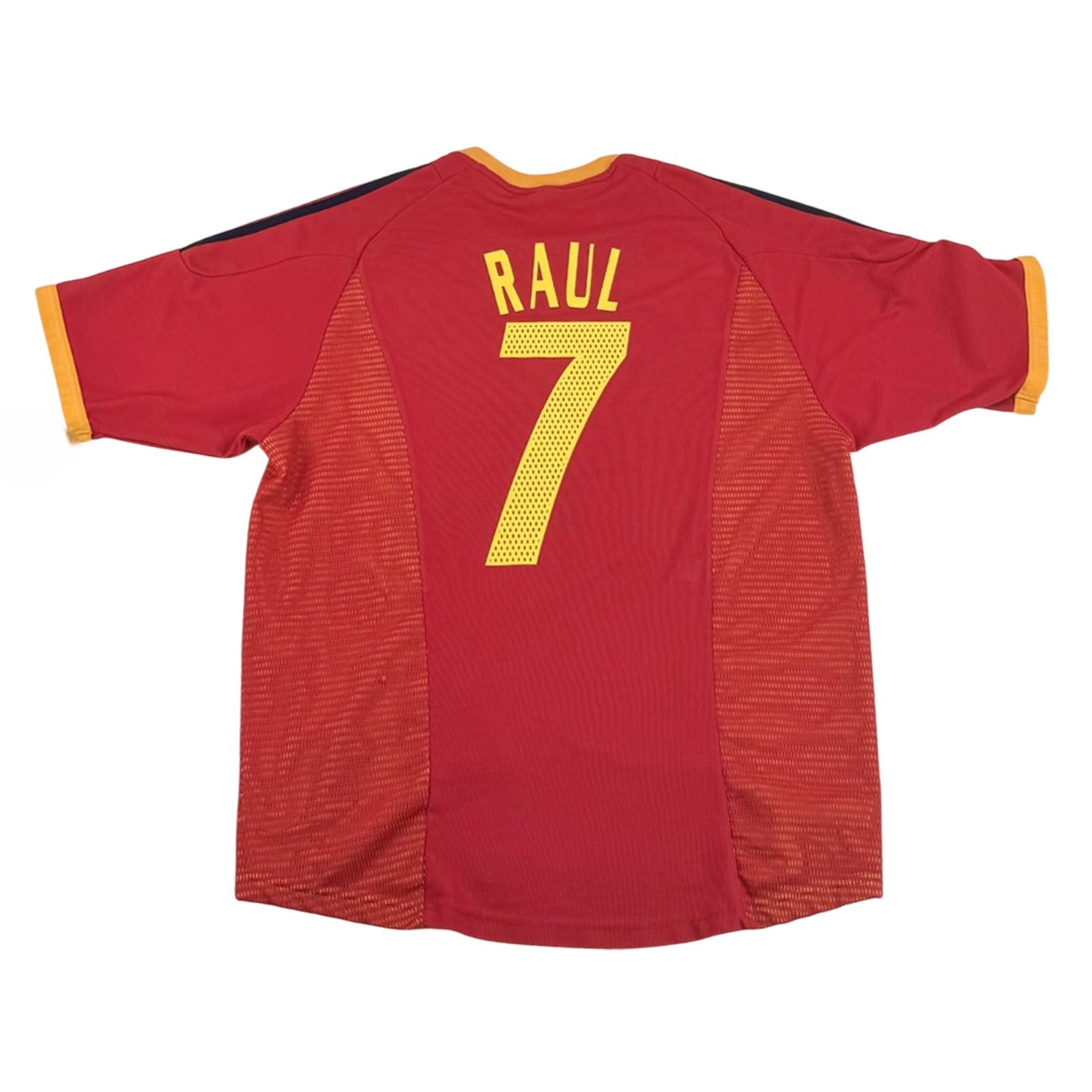 SPAIN 2002/03 HOME SHIRT - #7 RAUL (SIZE XL)