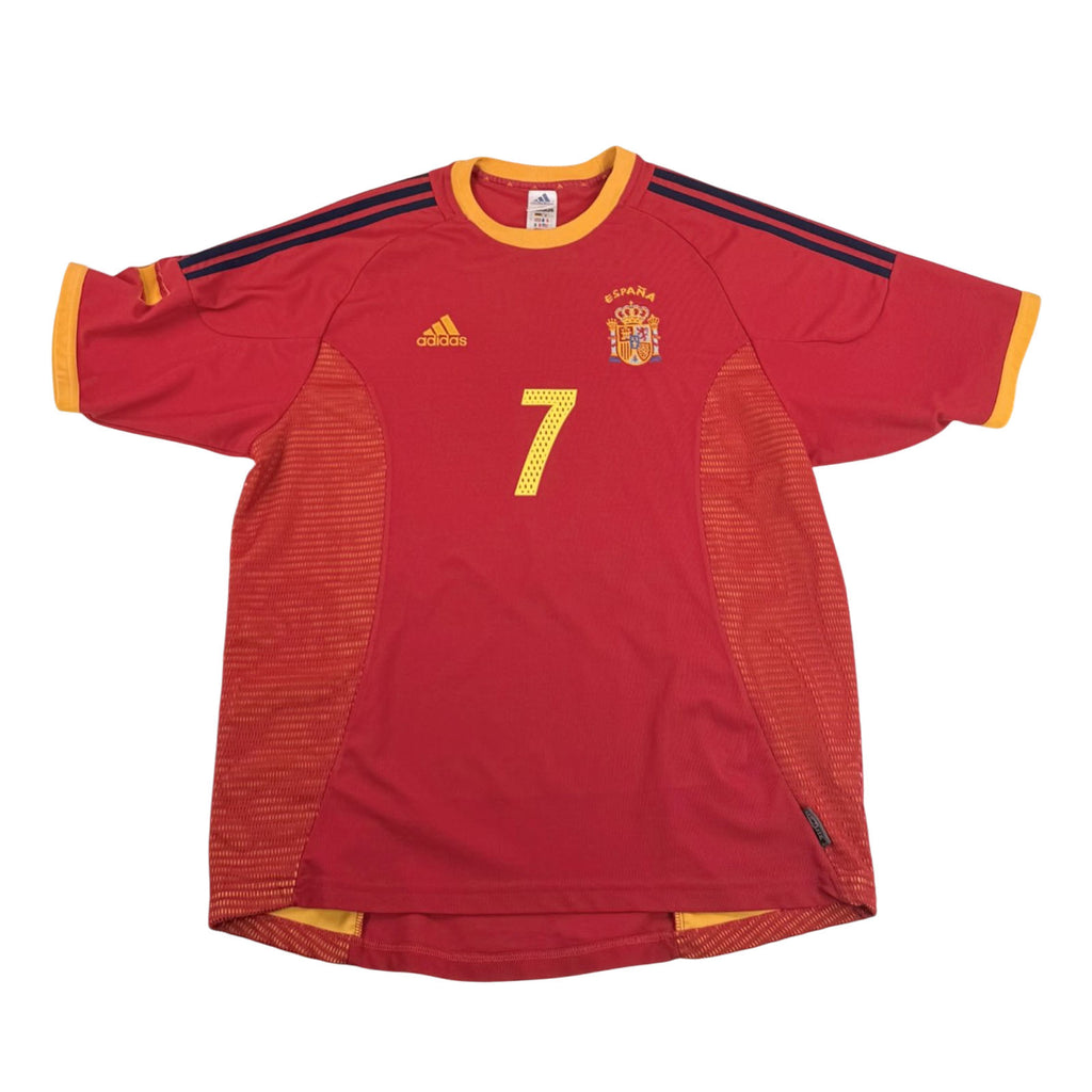 SPAIN 2002/03 HOME SHIRT - #7 RAUL (SIZE XL)
