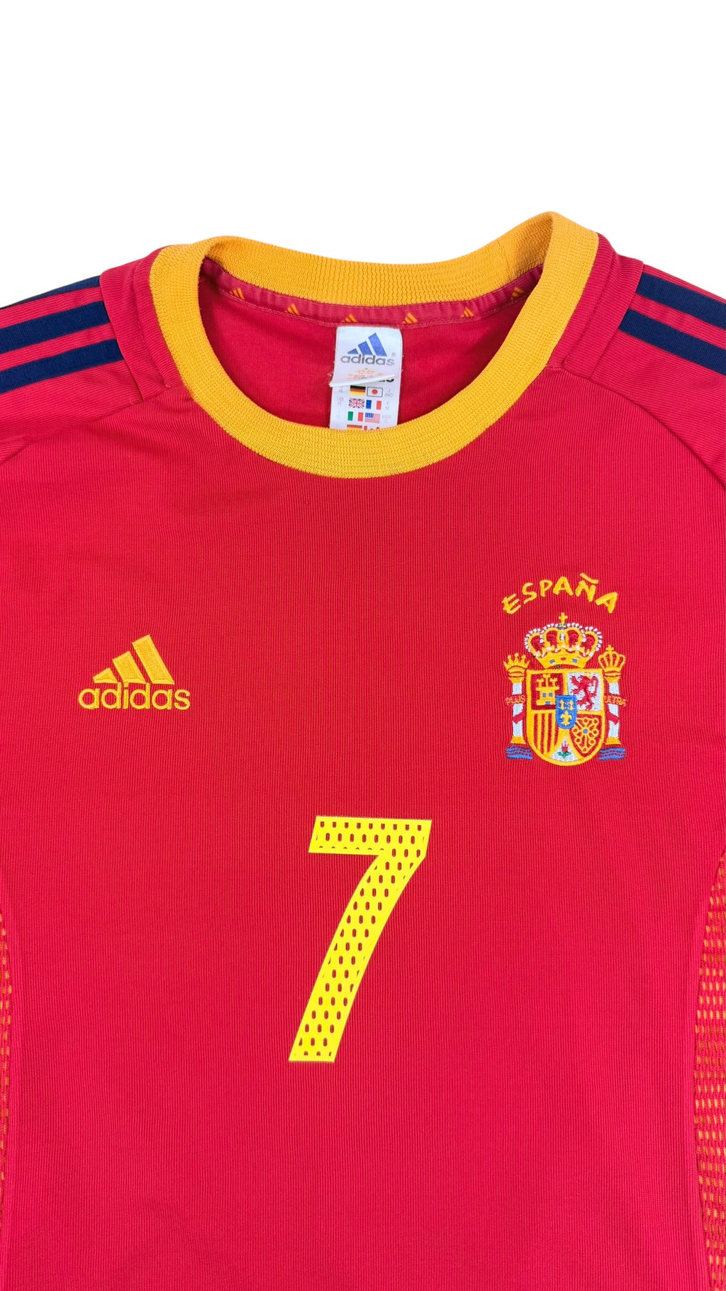 SPAIN 2002/03 HOME SHIRT - #7 RAUL (SIZE XL)