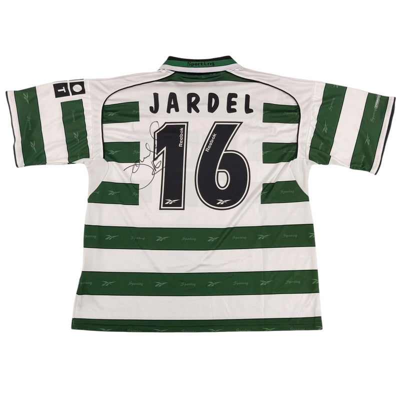 SPORTING 2001/02 HOME SHIRT - SIGNED #16 JARDEL