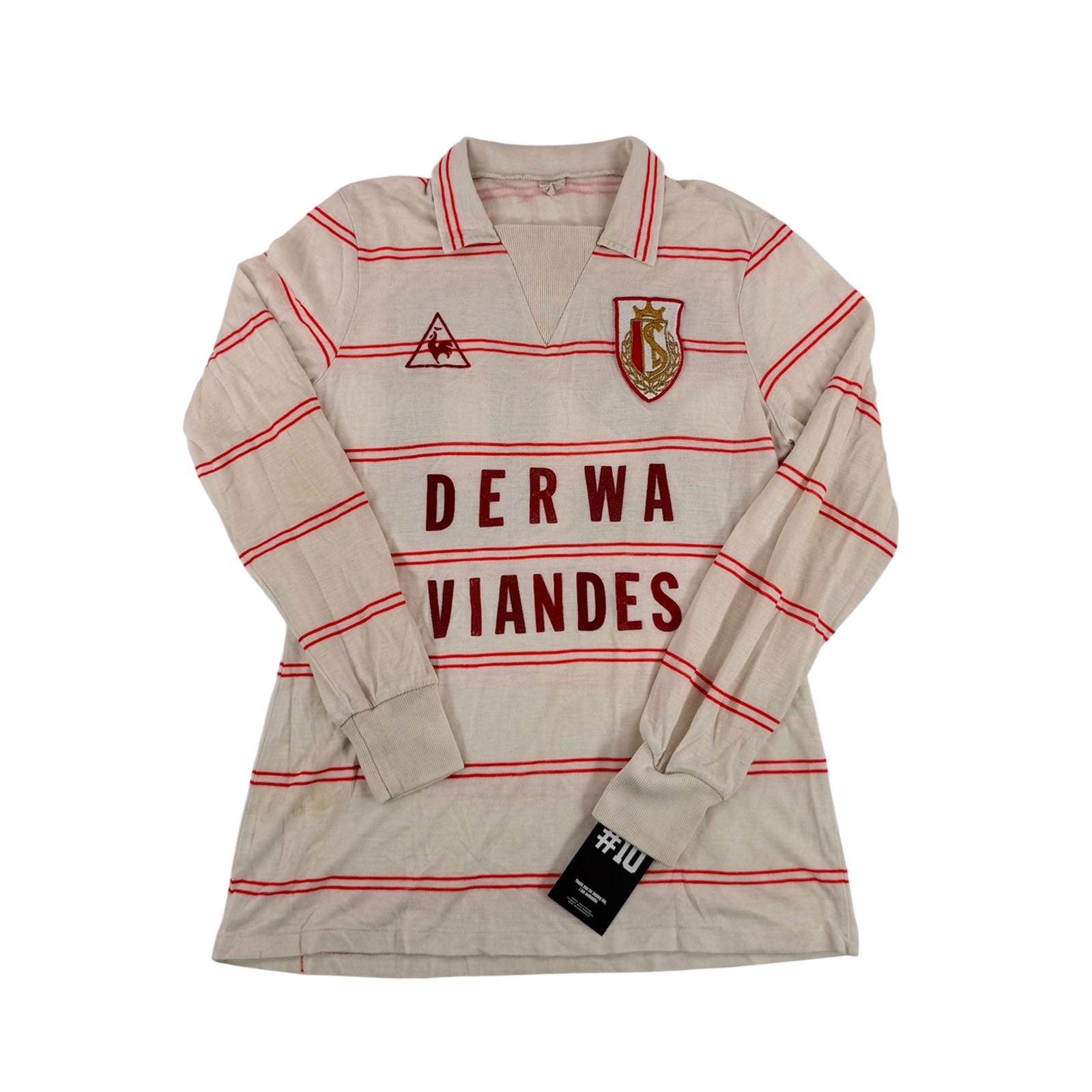 STANDARD DE LIEGE 1982/84 AWAY SHIRT - MATCHWORN/ISSUED #20 (SIZE L)
