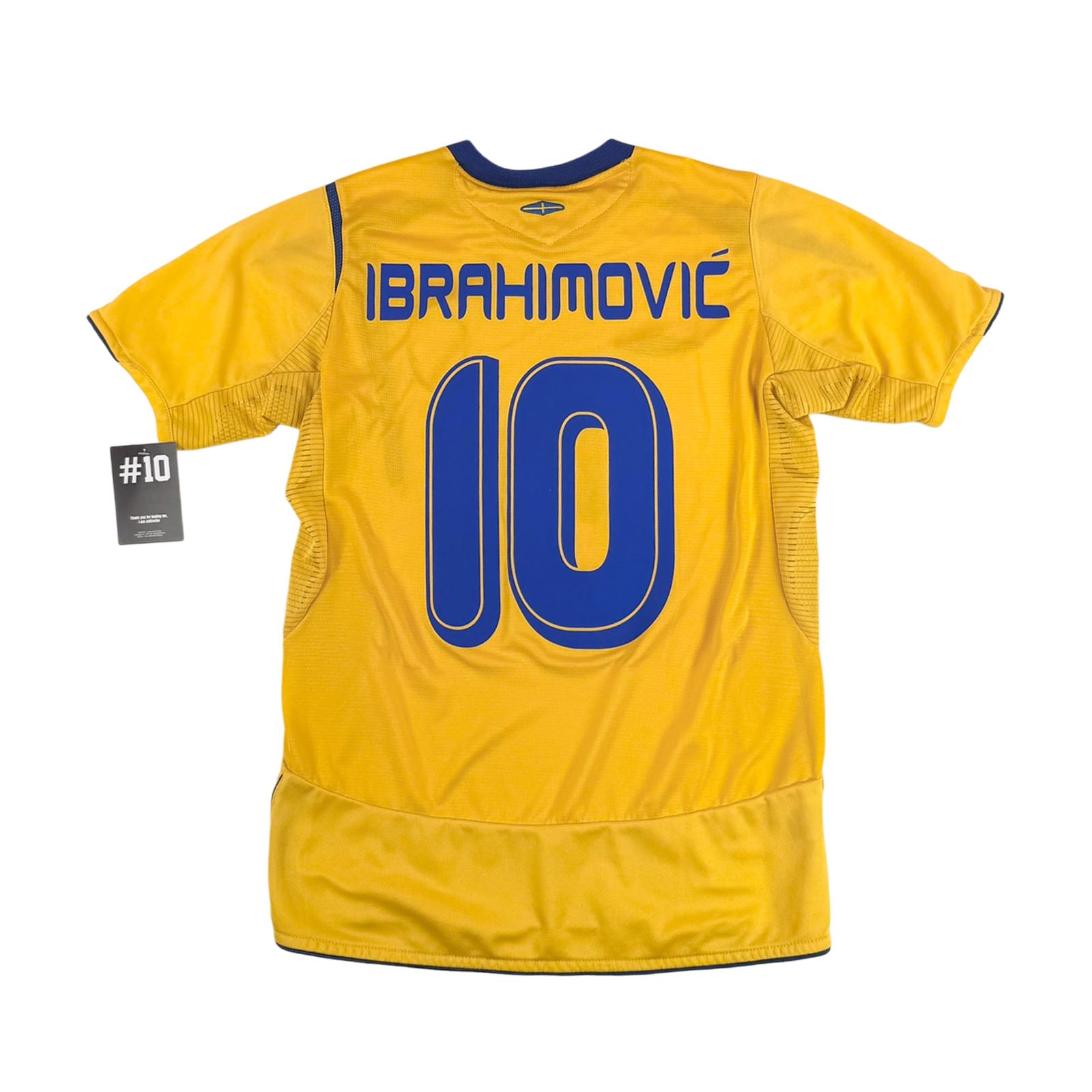 SWEDEN 2006/07 HOME SHIRT - #10 IBRAHIMOVIC (SIZE S)