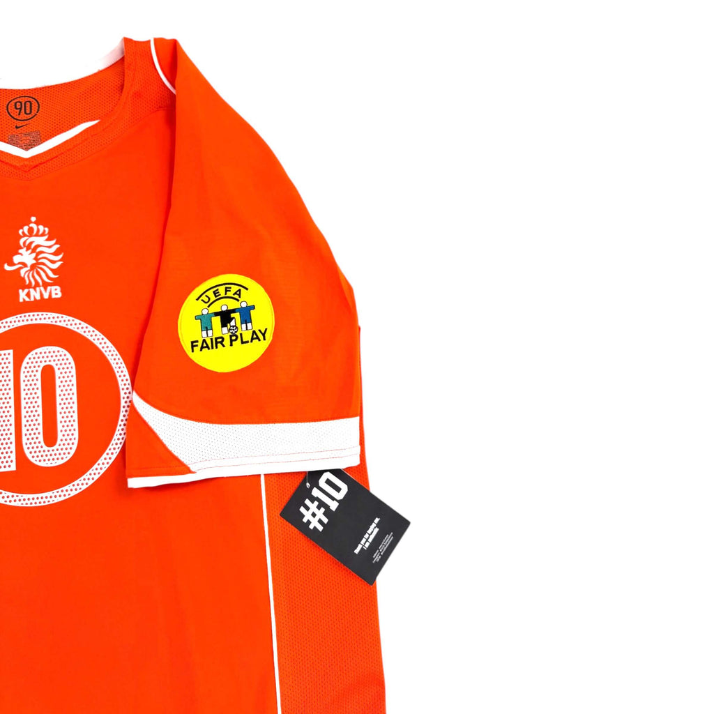 THE NETHERLANDS 2004/05 HOME SHIRT - #10 VAN NISTELROOY