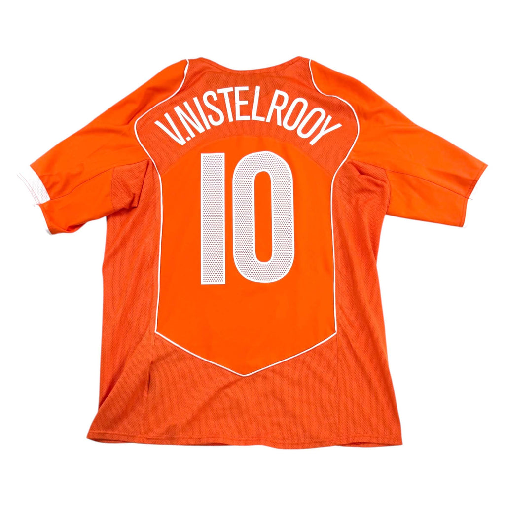 THE NETHERLANDS 2004/05 HOME SHIRT - #10 VAN NISTELROOY