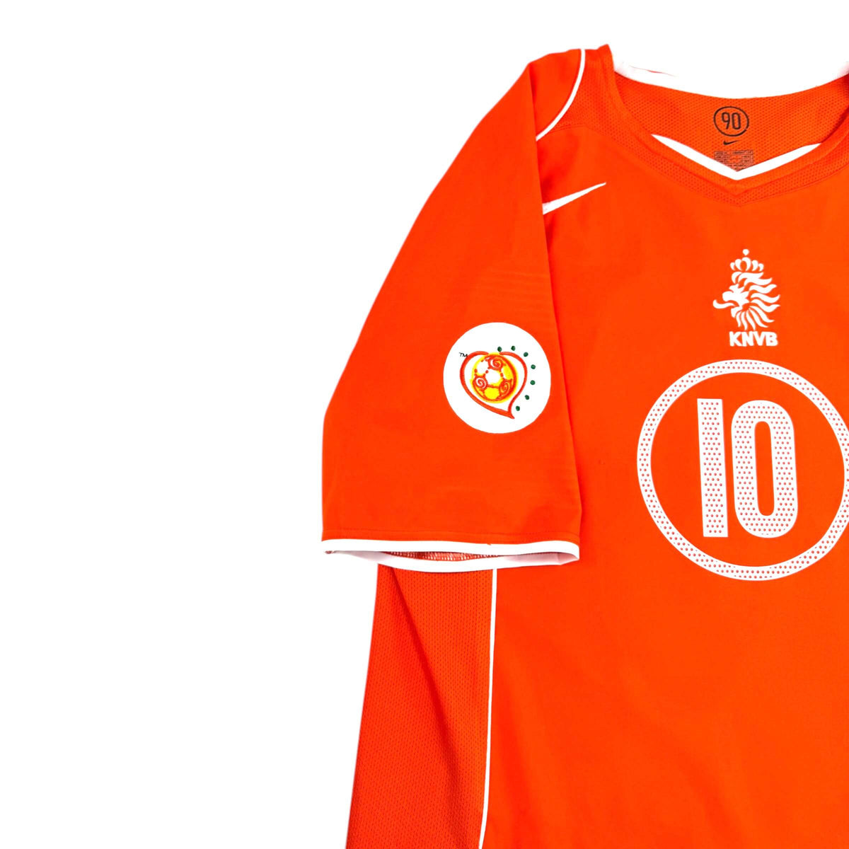 THE NETHERLANDS 2004/05 HOME SHIRT - #10 VAN NISTELROOY