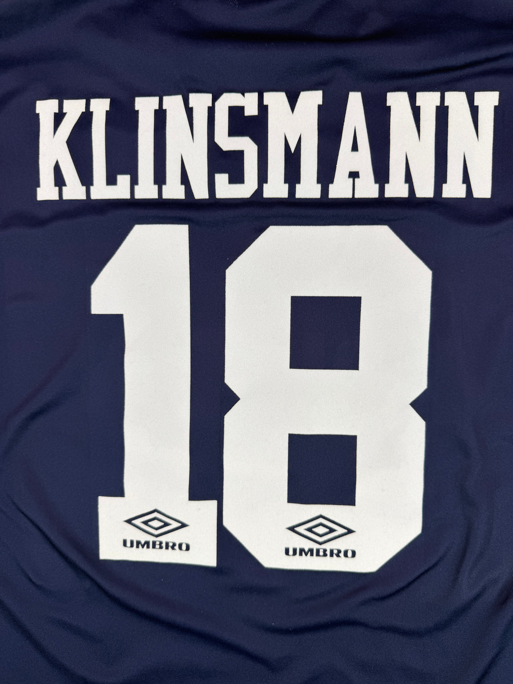 TOTTENHAM 1994/1995 AWAY SHIRT - #18 KLINSMANN (SIZE XL)