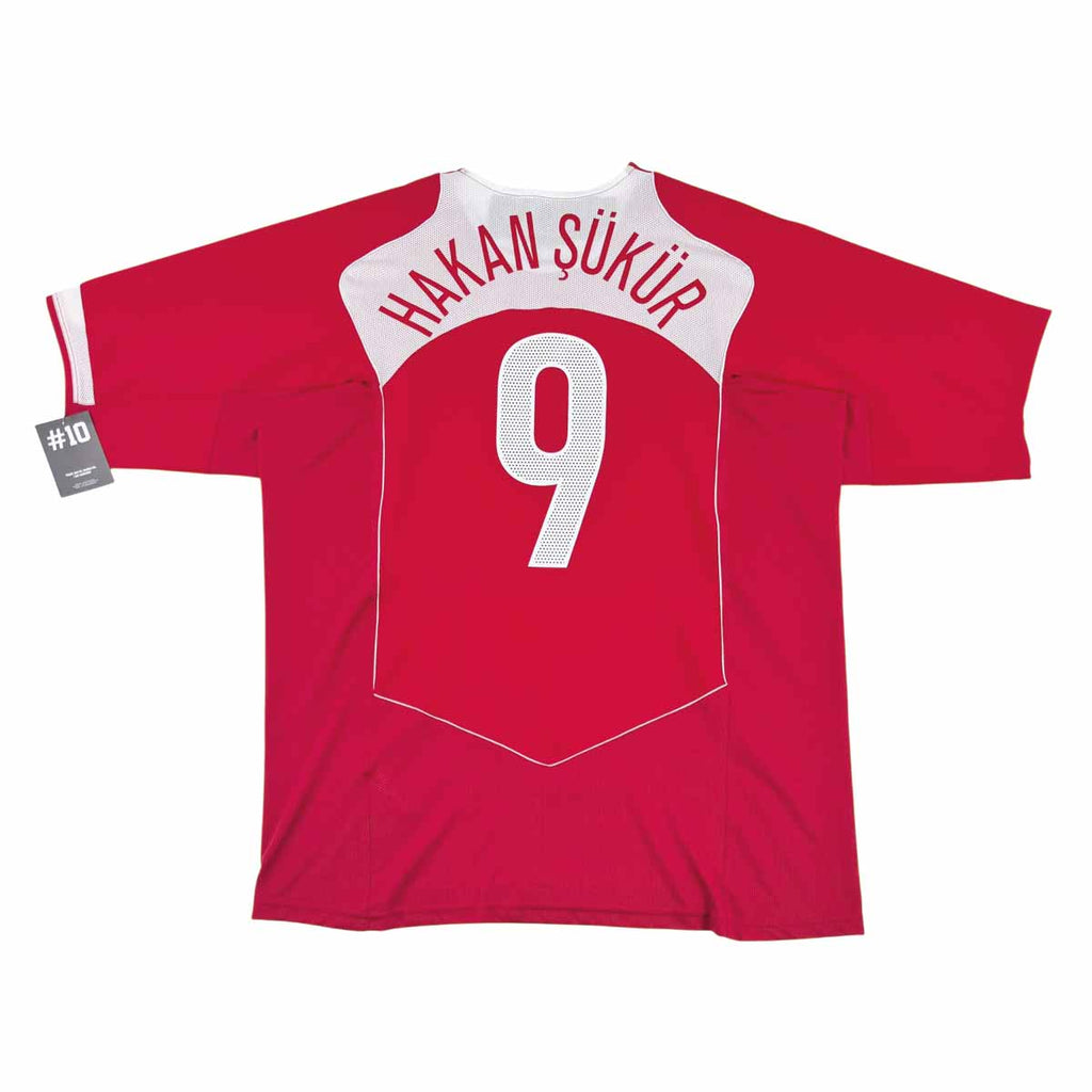 TURKEY 2004/05 HOME SHIRT - #9 HAKAN SÜKÜR (SIZE XL)