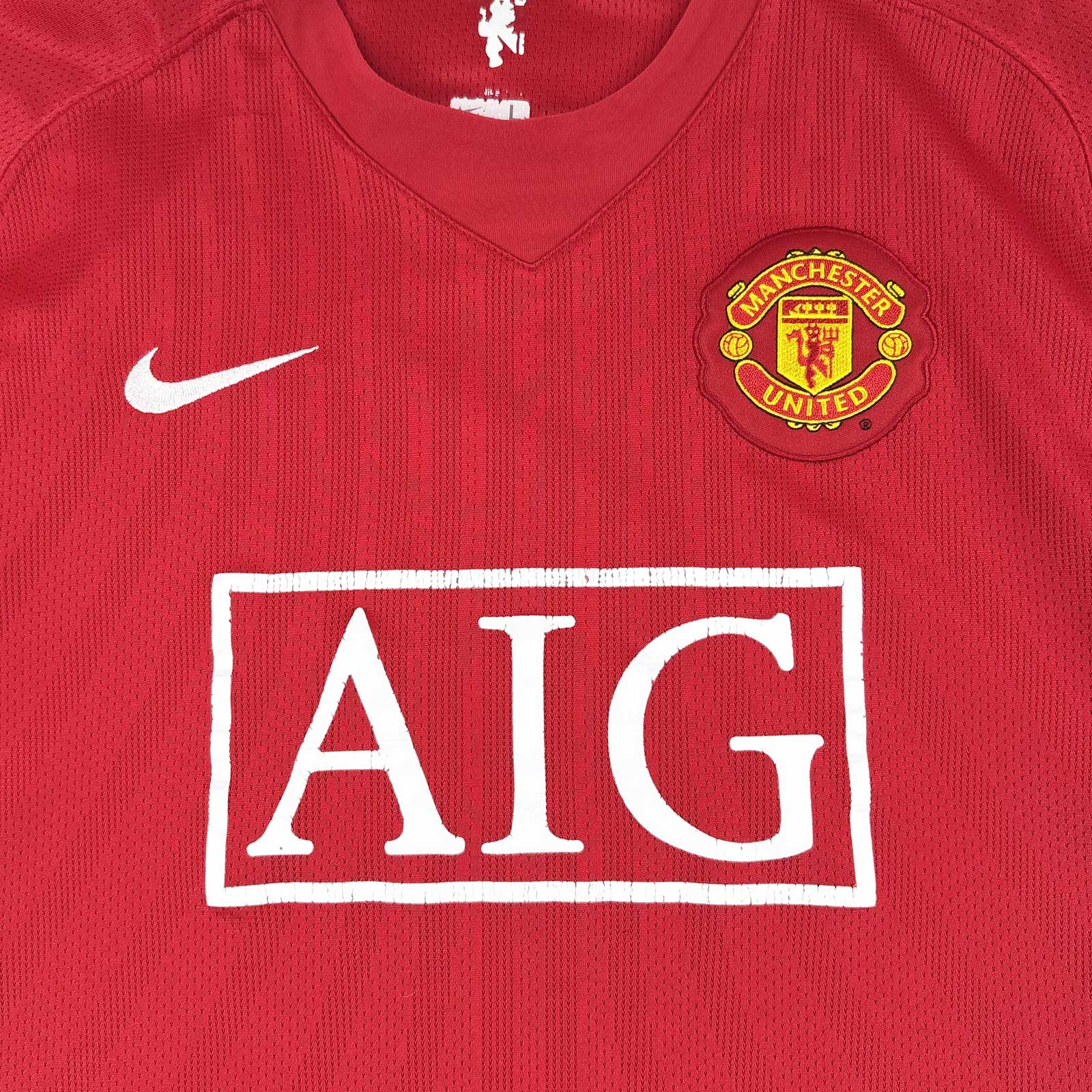 MANCHESTER UNITED 2007/08 HOME SHIRT - #7 RONALDO