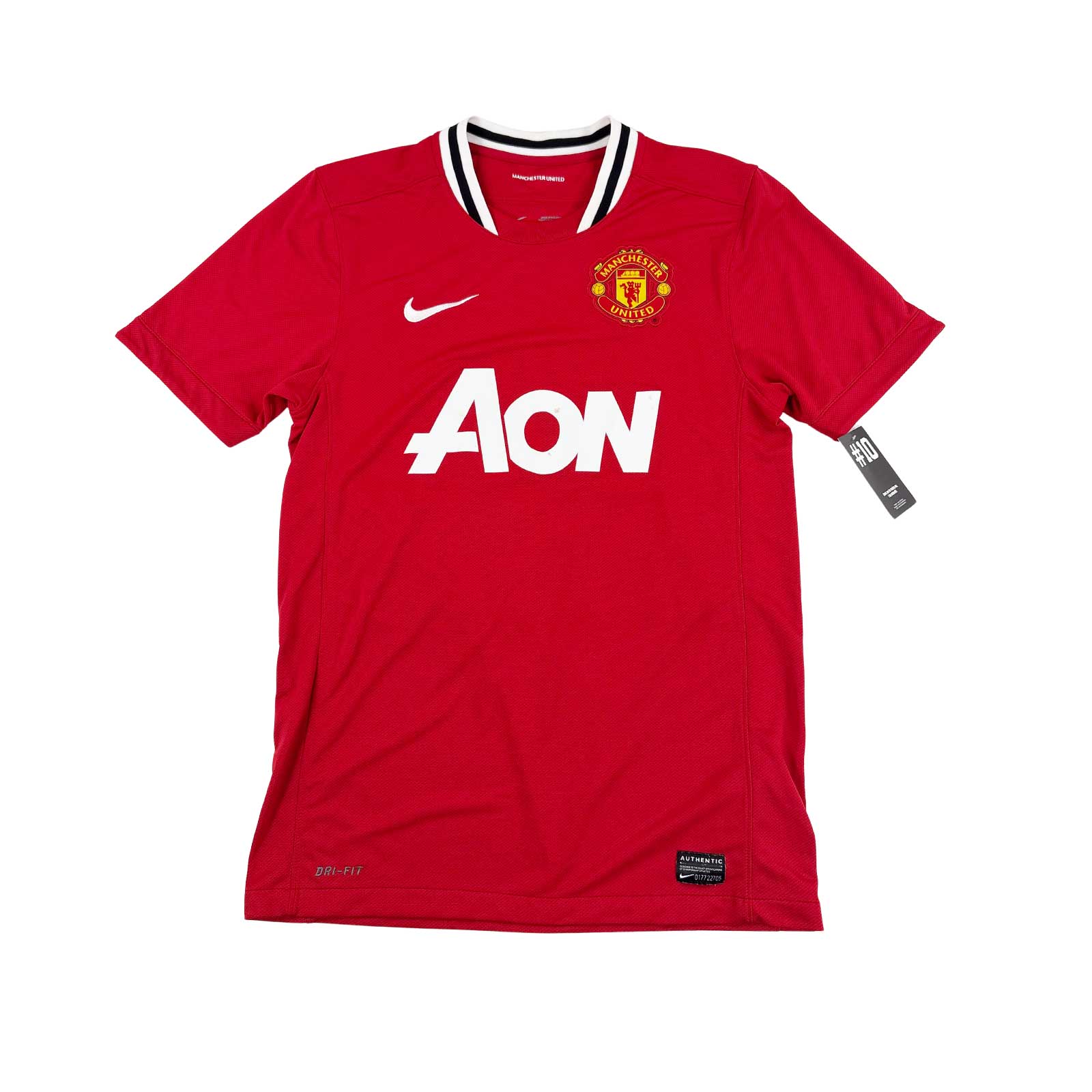 MANCHESTER UNITED 2011/12 HOME SHIRT - #17 NANI