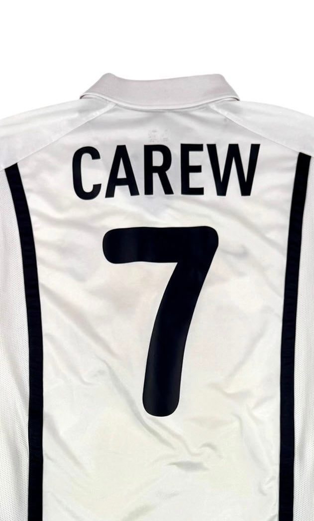 VALENCIA 2000/01 HOME SHIRT - #7 CAREW (SIZE M)