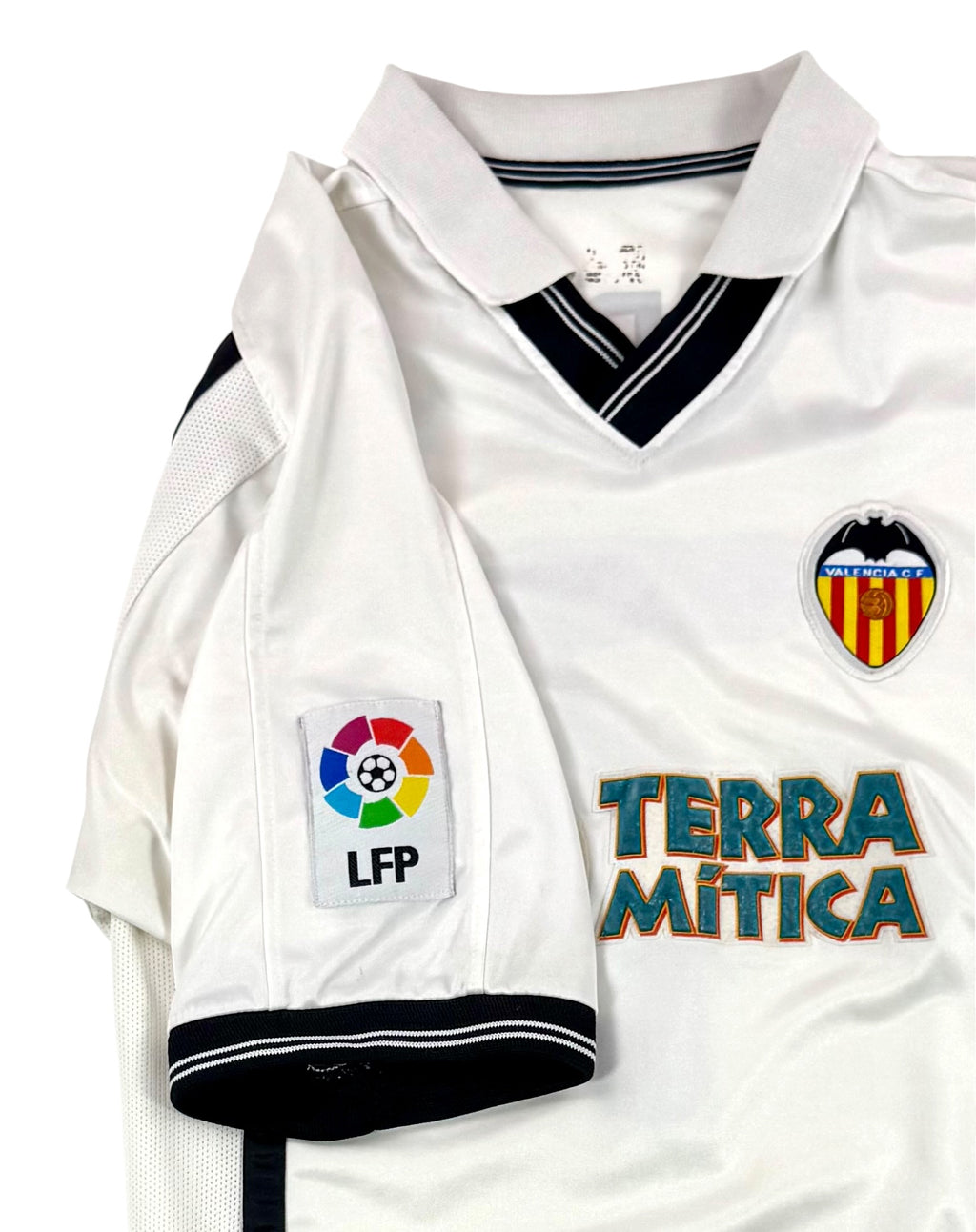 VALENCIA 2000/01 HOME SHIRT - #7 CAREW (SIZE M)