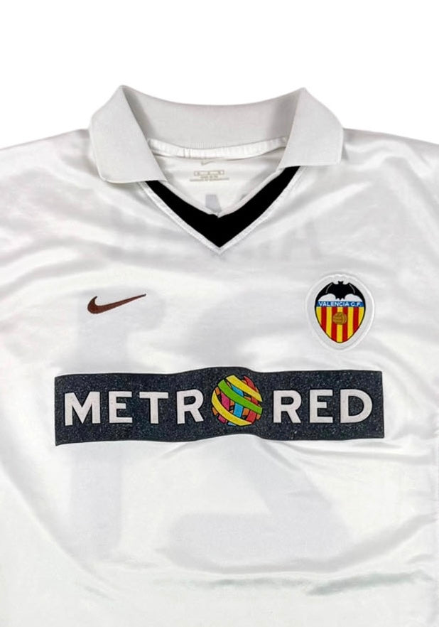 VALENCIA 2001/02 HOME SHIRT - #21 AIMAR (SIZE M)