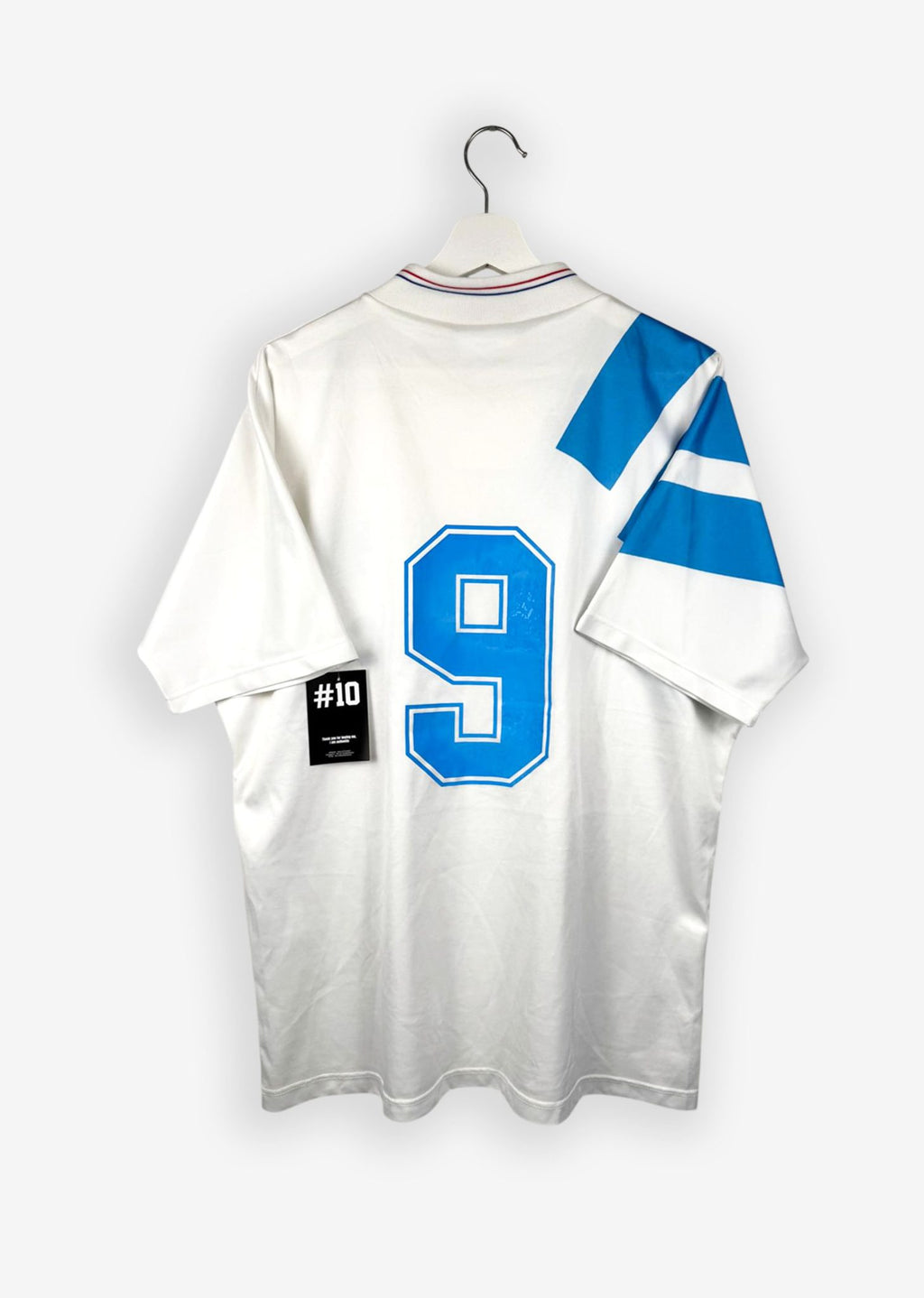 OLYMPIQUE MARSEILLE 1991/92 HOME SHIRT - #9 (SIZE L)